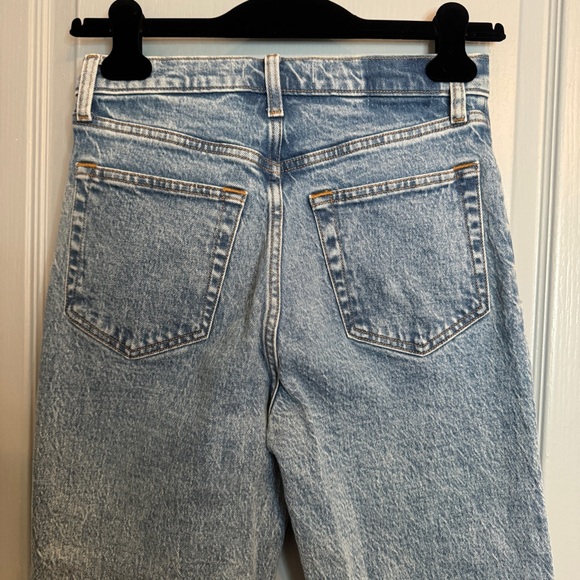 Abercrombie & Fitch the 90s Straight Ultra High Rise Jeans Size 27 Light Wash - Picture 9 of 16